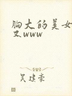 胸大的美女又黄又www