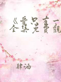 《爱只有一次》全集免费观看