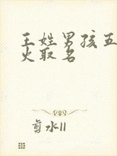 王姓男孩五行缺火取名