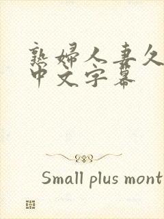 熟妇人妻久久久中文字幕