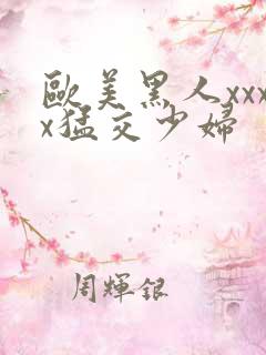 欧美黑人xxxx猛交少妇