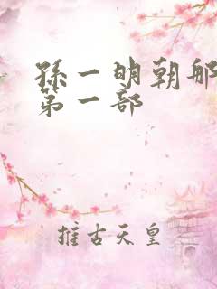 孙一明朝那些事第一部