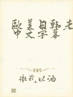 欧美日韩老熟女中文字幕
