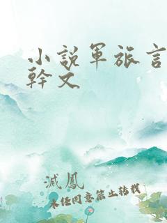 小说军旅言情高干文