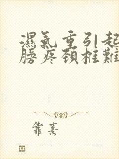 湿气重引起的肩膀疼颈椎难受