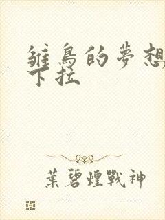 雏鸟的梦想漫画下拉