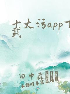 十大污app下载