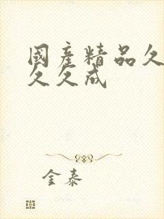 国产精品久久久久久成