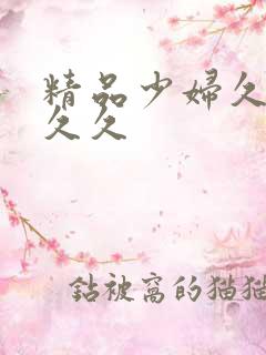 精品少妇久久久久久