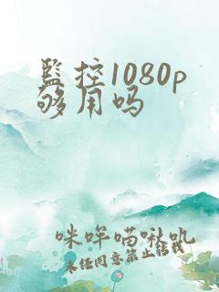 监控1080p够用吗