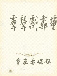 电视剧幸福请你等等我那里播