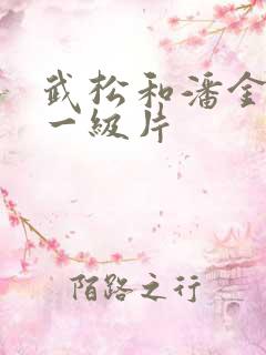 武松和潘金莲的一级片