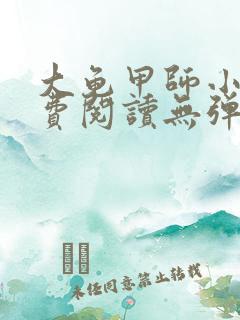 大龟甲师小说免费阅读无弹窗