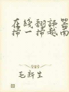 在线翻译器拍照扫一扫越南语软件