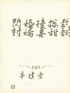 闪婚后总裁的农村娇妻甜翻了全集