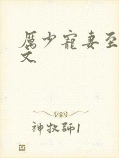 厉少宠妻至上全文