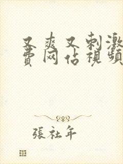 又爽又刺激的免费网站视频在线观看