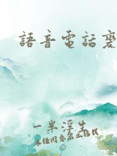 语音电话变声器