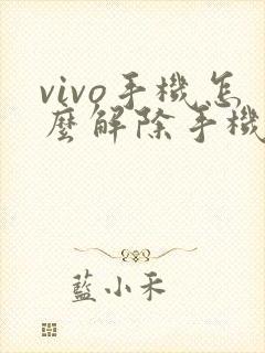 vivo手机怎么解除手机锁屏密码