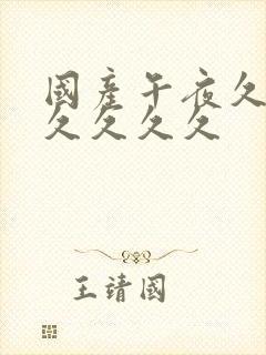 国产午夜久久久久久久久