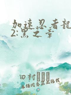 加速忍者龙剑传2:黑之章