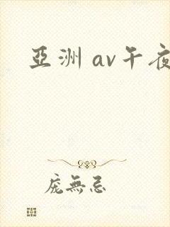 亚洲 av午夜