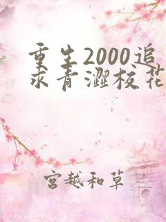 重生2000追求青涩校花同桌开始免费阅读正版