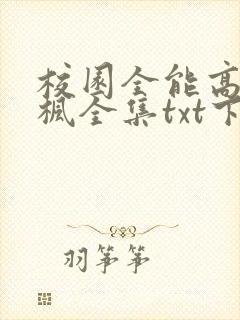 校园全能高手季枫全集txt下载
