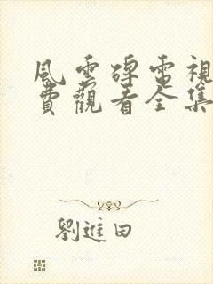 风云碑电视剧免费观看全集