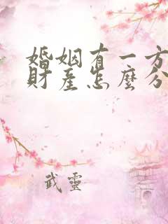 婚姻有一方出轨财产怎么分割