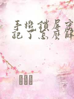 手机锁屏密码忘记了怎么解锁oppo