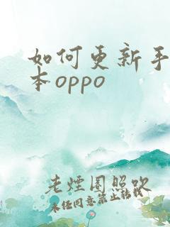 如何更新手机版本oppo