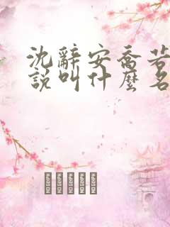 沈辞安乔若兮小说叫什么名字