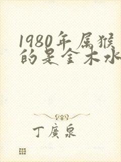 1980年属猴的是金木水火土哪个