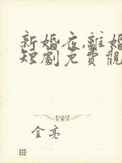 新婚夜,离婚时短剧免费观看全集