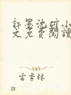 许墨沈确小说全文免费阅读