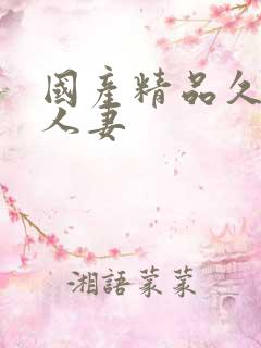 国产精品久久久人妻