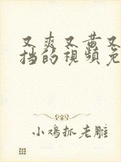 又爽又黄又无遮挡的视频免费看