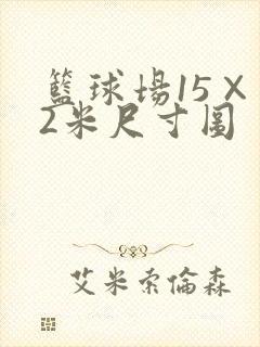 篮球场15×12米尺寸图