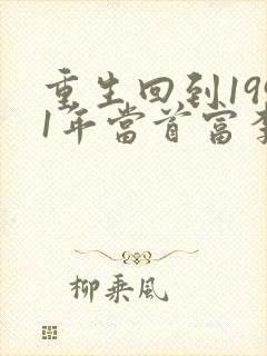 重生回到1991年当首富李民洋