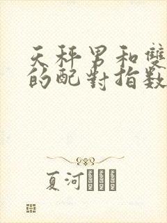 天秤男和双子女的配对指数