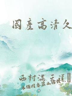 国产高清久久久