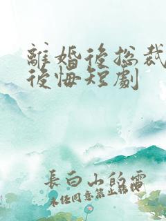 离婚后总裁老婆后悔短剧