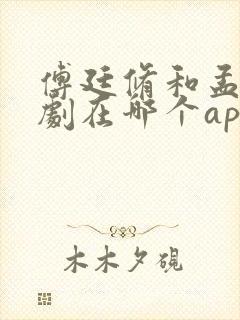 傅廷修和孟宁短剧在哪个app看