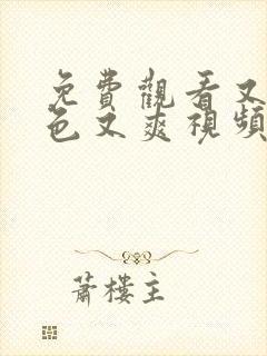 免费观看又黄又色又爽视频