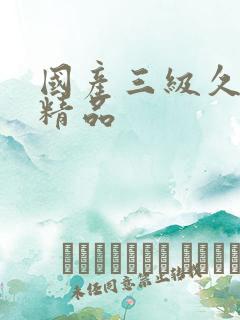 国产三级久久久精品