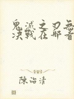 鬼灭之刃无限城决战在哪看