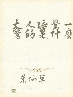 大人睡觉一惊一惊的是什么原因