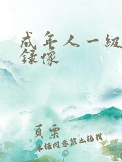 成年人一级黄色录像