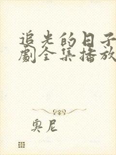 追光的日子电视剧全集播放